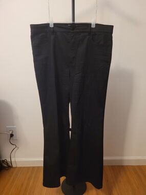 Ann Taylor Petite Black Straight-Leg Dress Pants
